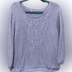 Women's Westport Lavender Cable-Knit Sweater